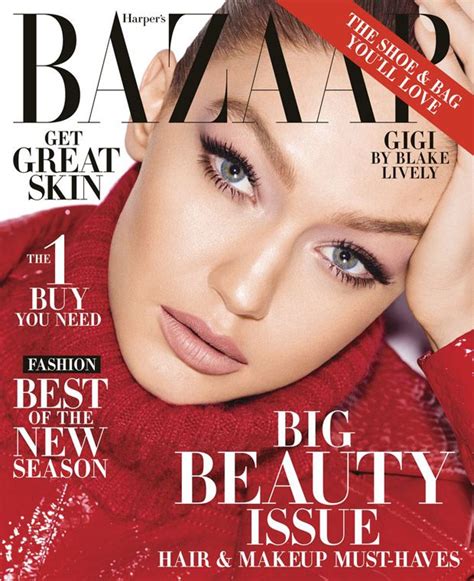 Gigi Hadid Stars In The Cover Story Of Harpers Bazaar Big Beauty Issue