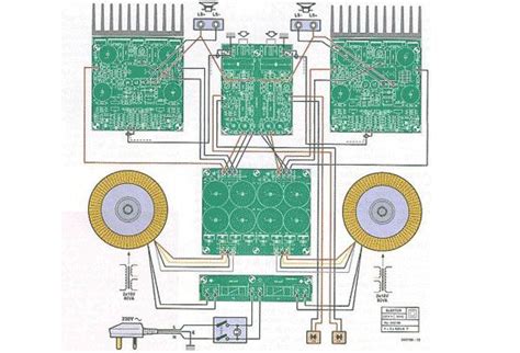 high  power amplifier wiring diagram power amplifier pinterest