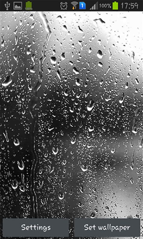 Raindrops Wallpaper Android