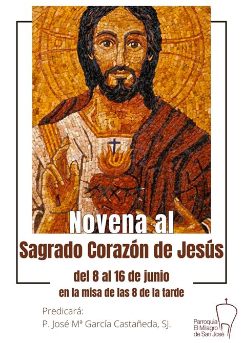 Novena Al Sagrado Corazón De Jesús Parroquia El Milagro De San José