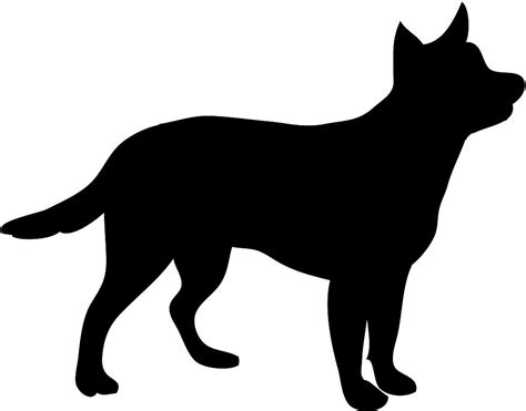 Animal Silhouette Clip Art Dog Silhouette Dog Drawing Cattle Dog