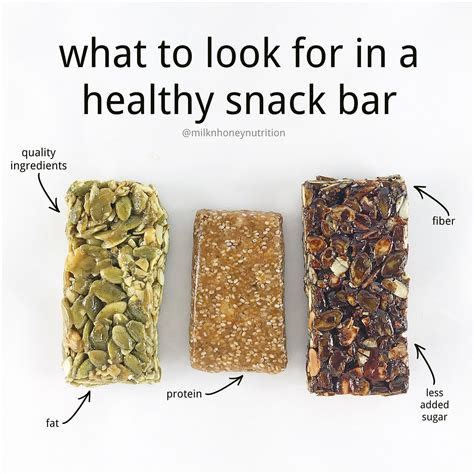 5 Tips To Choose The Healthiest Snack Bar Milk And Honey Nutrition