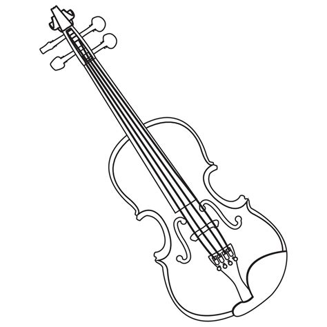 Black And White Violin Musical Instrument 6151933 Vector Art At Vecteezy