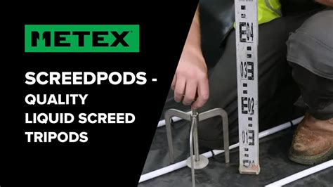 Screedpod Quality Screed Levelling Tripods Youtube