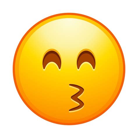 Emoticon De Calidad Superior Emoji De Beso Con Los Ojos Cerrados