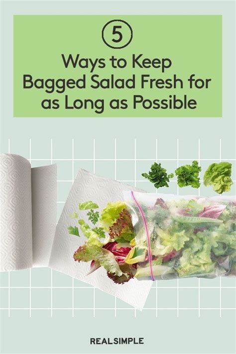 5 Ways to Keep Bagged Salad Fresh for As Long As Possible ...