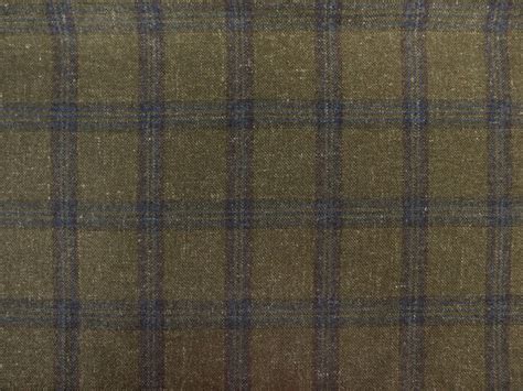 Cashmere And Wool Plaid Suiting In Dark Olive Bandj Fabrics