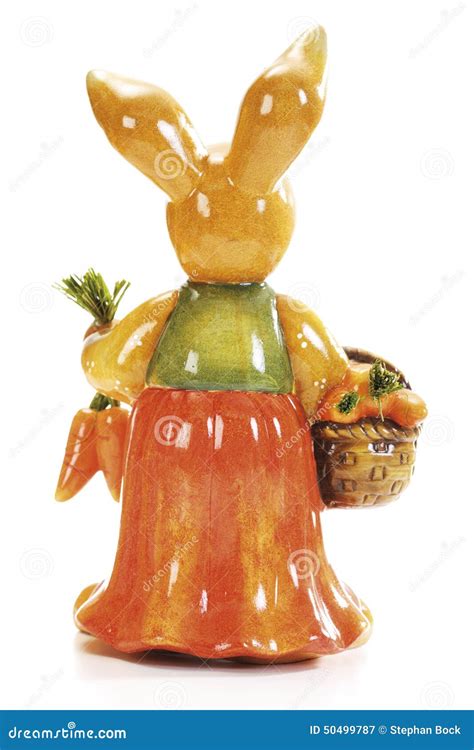 Easter Bunny Holding Carrots Stock Image Image Of Holding Event