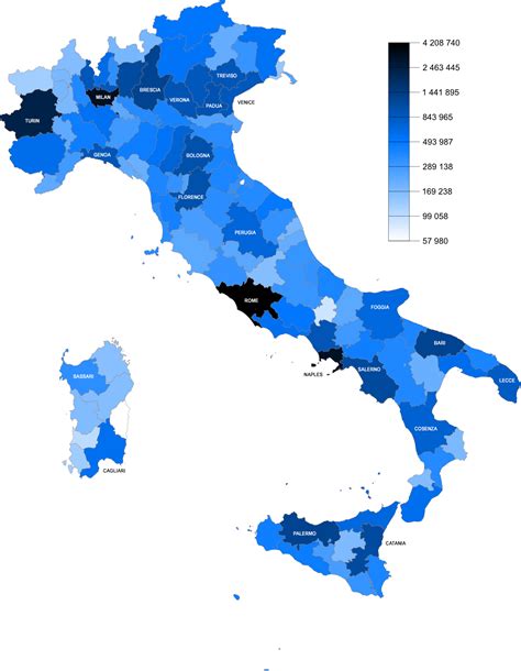 Italian Province By Population Oc Mapporn Photos