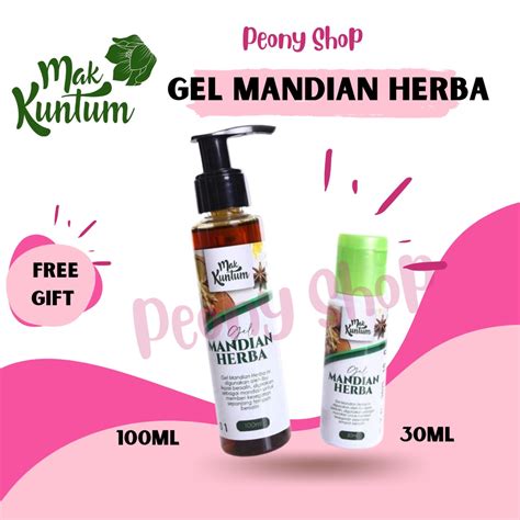 Mak Kuntum Gel Mandian Herba Gel Mandian Selepas Bersalin Set