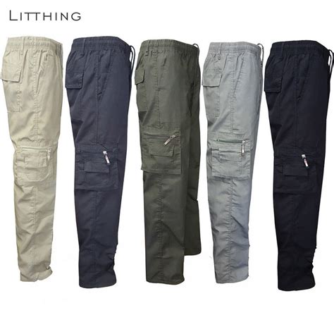 Litthing 2019 Spring Men Pockets Lightweight Breathable Quick Dry Pants
