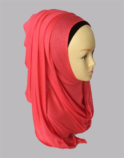 Buy Jersey Instant Shawl Hijab Slip On Shawls Plain