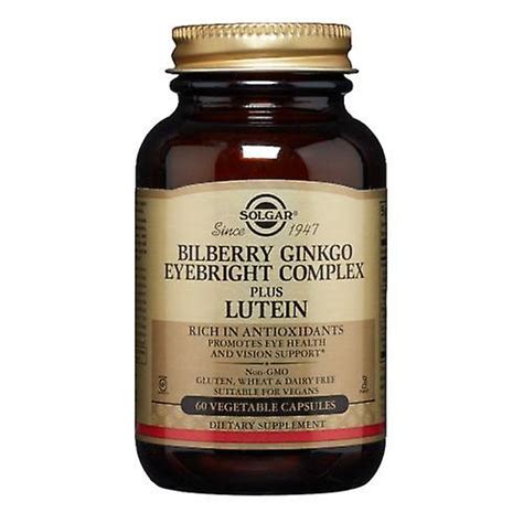 They contain flavonoids that have proven eye tonic properties and may benefit in treating poor vision as well as offering some. Solgar Bilberry Ginkgo Eyebright Complex Plus Lutein ...