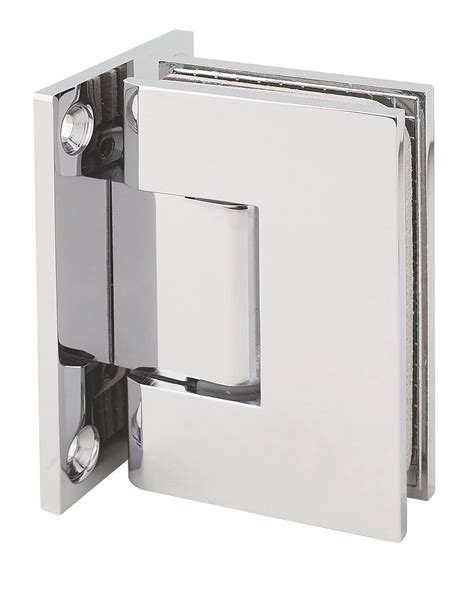 Heavy Glass Chrome Standard Duty Wall To Glass Shower Door Hinges
