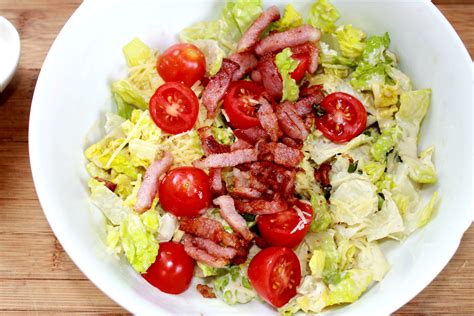 I made salad dressing with, raw egg, mustard, olive oil, vinegar, minced garlic, salt & pepper. BLT Caesar salad & my favorite Paleo croutons | Paleo ...