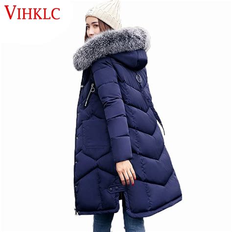 2017 Latest Hot Plus Size Winter Coat Women Fur Collar Hooded Casual