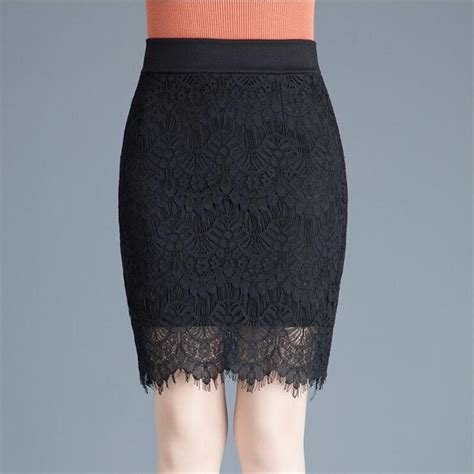 Olome 2018 New Summer Lace One Step Skirt Womens Fashion Sexy Office