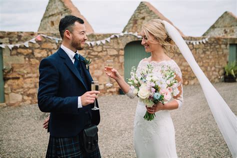 Barns make an elegant wedding venue and event space. Rustic barn wedding at Cow Shed, Crail - Courtney & Jamie ...