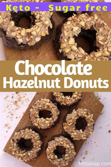 You can easily have a 1/2 serving (1/2 of the waffle) at a time if you add toppings. Keto Chocolate Hazelnut Donuts | Recipe | Low carb recipes ...