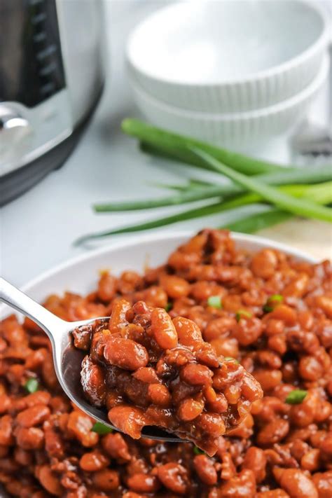 Instant Pot Baked Beans With Bbq Sauce Easy Budget Recipes