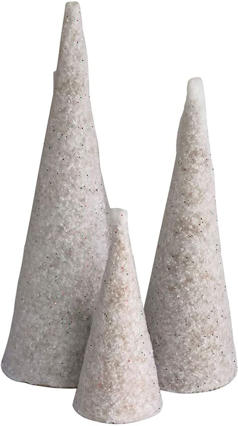 Three Cement Cones Are Shown On A White Background