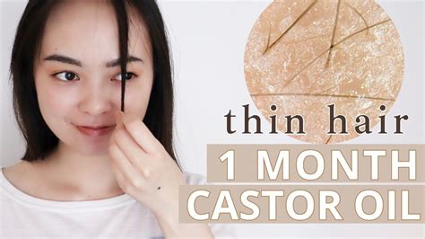 30 Days Of Castor Oil On My Thin Hair Youtube