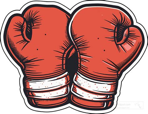Boxing Clipart Pair Of Red Boxing Gloves