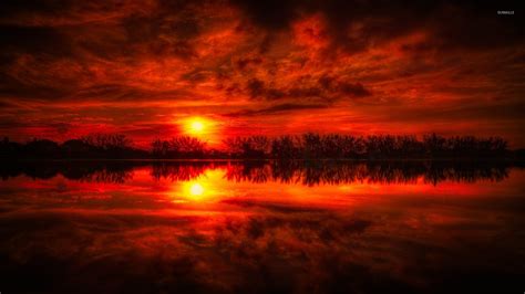 Superb Red Sunset Wallpaper Nature Wallpapers 42256