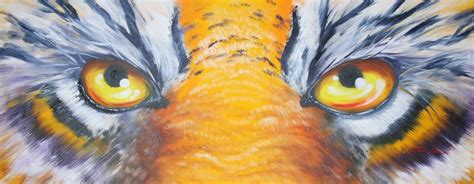 Original Lsu Tiger Eyes Painting By Jack Jaubert Geaux Art