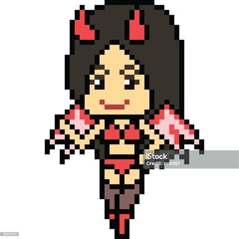 Vector Pixel Art Woman Pose Stock Vector Illustration Of Square The Best Porn Website