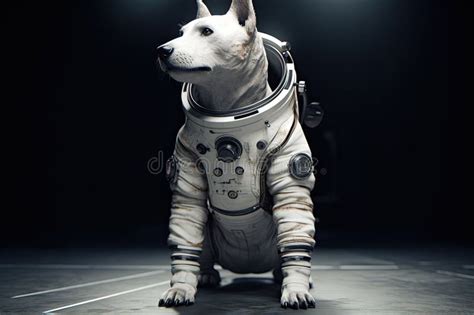 The Dog Astronaut Wearing A Space Suit And A Helmet Generative Ai