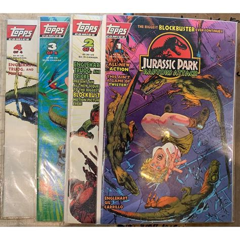 Download Topps Comics Jurassic Park Raptors Attack 1 To 4 Set Pdf Prc