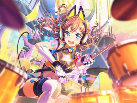 Reblog and credit me if using, please! Saaya Yamabuki - Power - CiRCLE Bread Festival | Cards list | Girls Band Party | Bandori Party ...
