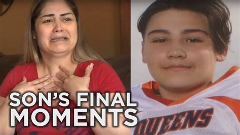 Tearful Mom Recalls Son S Final Moments ABC Houston YouTube