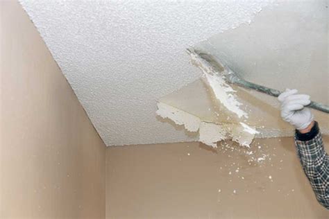 After removing the popcorn ceiling, it is recommended to retexture it to match the walls. how to retexture popcorn ceilings