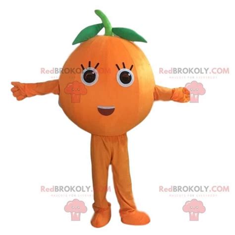 Mascotte Dorange Géante Costume De Fruit Orange Costume Redbrokoly