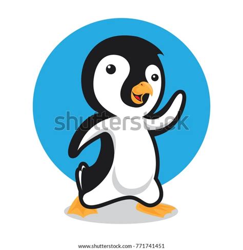 Cute Happy Penguin Dancing Penguin Dance Stock Vector Royalty Free