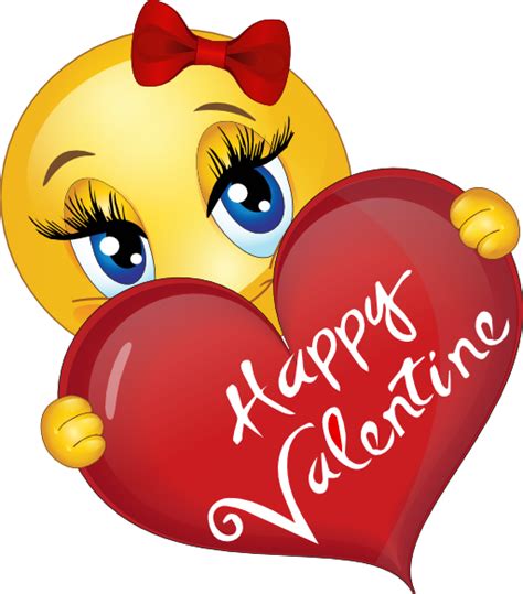Happy Valentine Girl Smiley Emoticon Clipart I Clipart Royalty Free