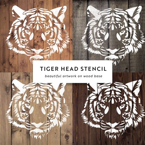 Tiger Stencil Stencil For Creating A Tiger Design Stencil Revolution