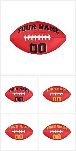 Red Personalized Footballs By Custom Footballs Personalized Football
