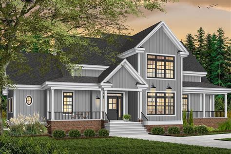 Charming Home Plan With A Home Office 2171dr Architectural Designs
