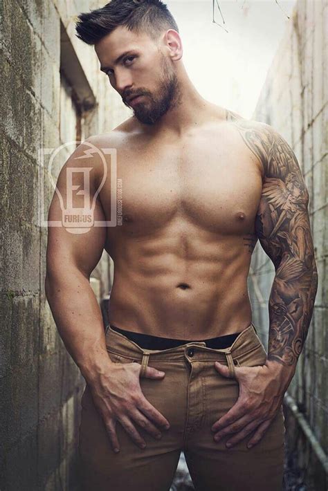 Shawn Dawson Cover Model Hunk Tattoos For Guys Beard Hot Guys Speedo Swimwear Dao