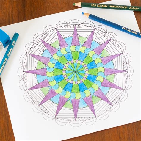 We will be learning the process of creating a page like this on a smaller scale. Create Your Own Mandala Adult Coloring Pages | You Should ...
