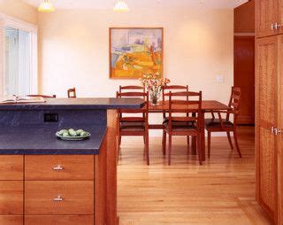 Cherry wood material has great quality and it's also among the most popular options for a kitchen cabinet. cherry cabinets with (red) oak floors | Cherry wood ...
