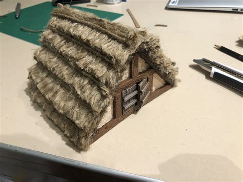 My Finished Black Magic Craft Inspired Thatched Roof Farmhouse R