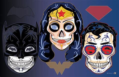 Sugar Skull Batman Wonder Woman And Superman Disney Tattoos Sugar