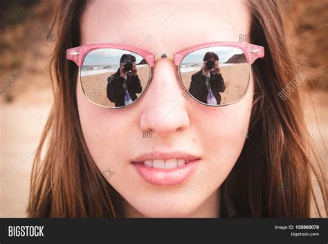 Pretty Girl Sunglasses Image And Photo Free Trial Bigstock