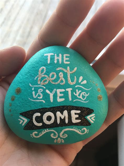 Quote Painted Rock Stone Art Painting Painted Rocks Diy Rock