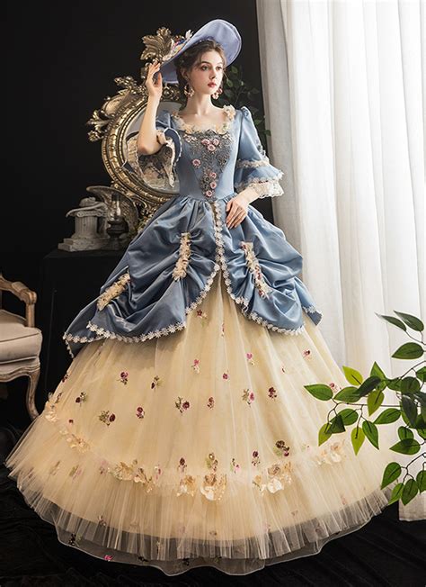 Rococo Baroque Marie Antoinette Ball Dresses 18th Century Renaissance Historical Period