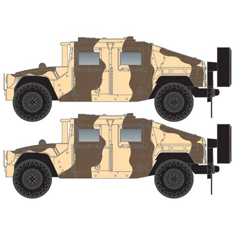 Camo Humvee Vehicle 2 Packs Desert Camo